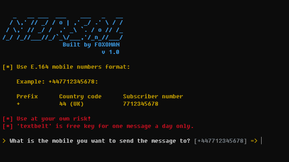 Send Sms/Otp in nim - Mersal